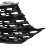 BUFEETERS Front Radiator Grille Overlay Cover Fit For 2020 2021 2022 2023 2024 Ford Explorer Base XLT,Mesh Style,Gloss Black