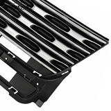 BUFEETERS Front Bumper Upper Grille Fit For 2016 2017 Ford Explorer,Factory Style,Silver Coated Black