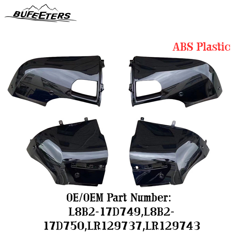 BUFEETERS 4PCS Front Rear Bumper Corner Kit Fit For 2020 2021 2022 2023 2024 2025 Land Rover Defender 90 110 L663,Gloss Black