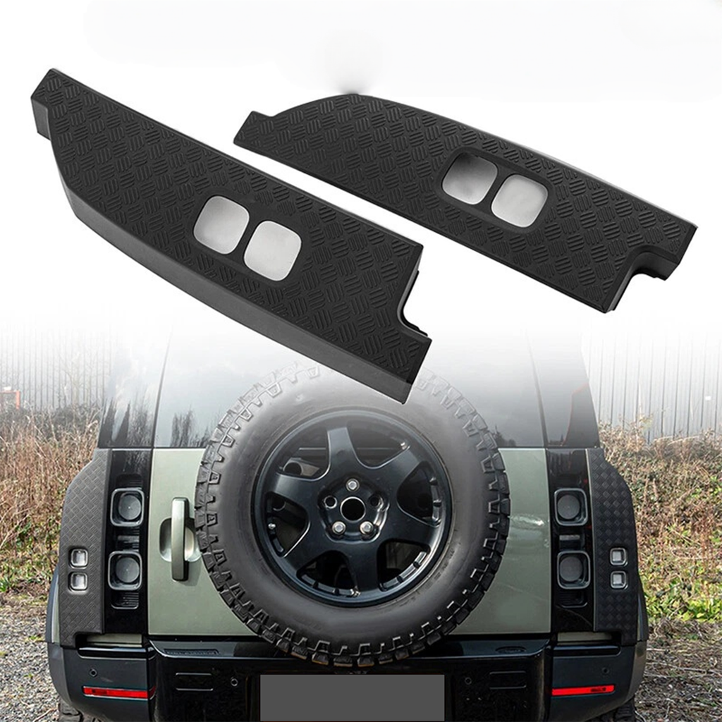 BUFEETERS Rear Tail Light Cover Fit For 2020 2021 2022 2023 2024 Land Rover Defender 90 110,Matte Black