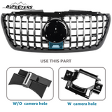 BUFEETERS  Front Bumper Upper Grille Fit For 2018 2019 2020 2021 2022 2023 2024 Mercedes Benz Sprinter 1500 2500 3500 W907 W910,GT Style,Chrome&Black