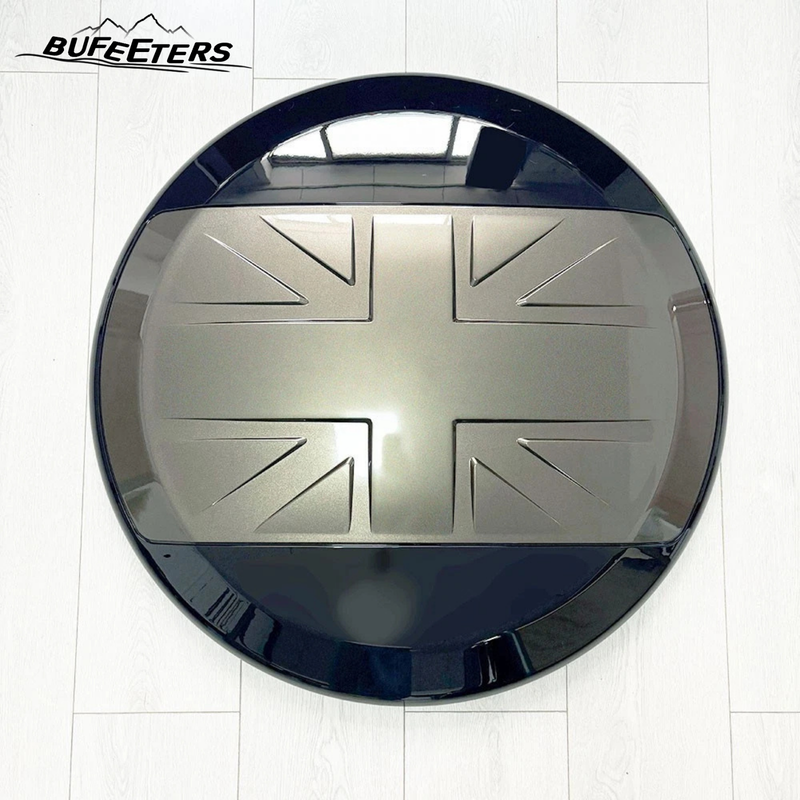 BUFEETERS Rear Spare Tire Cover Fit For 2020 2021 2022 2023 2024 2025 Land Rover Defender 90/110/130 Wheel Cover,Gondwana Stone&Gloss Black