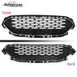 BUFEETERS  Front Bumper Upper Grille W/Chrome Trim Fit For 2020 2021 2022 Ford Escape,Honeycomb Style,Chrome&Gloss Black