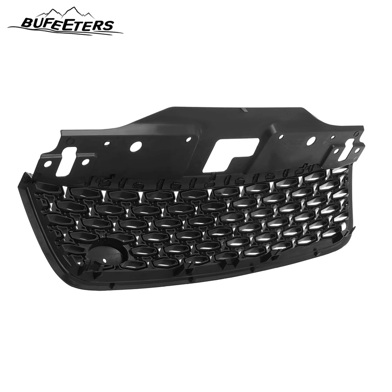 BUFEETERS Front Bumper Upper Grille Fit For 2017 2018 2019 2020 Land Rover Discovery 5,Honeycomb Style,Black
