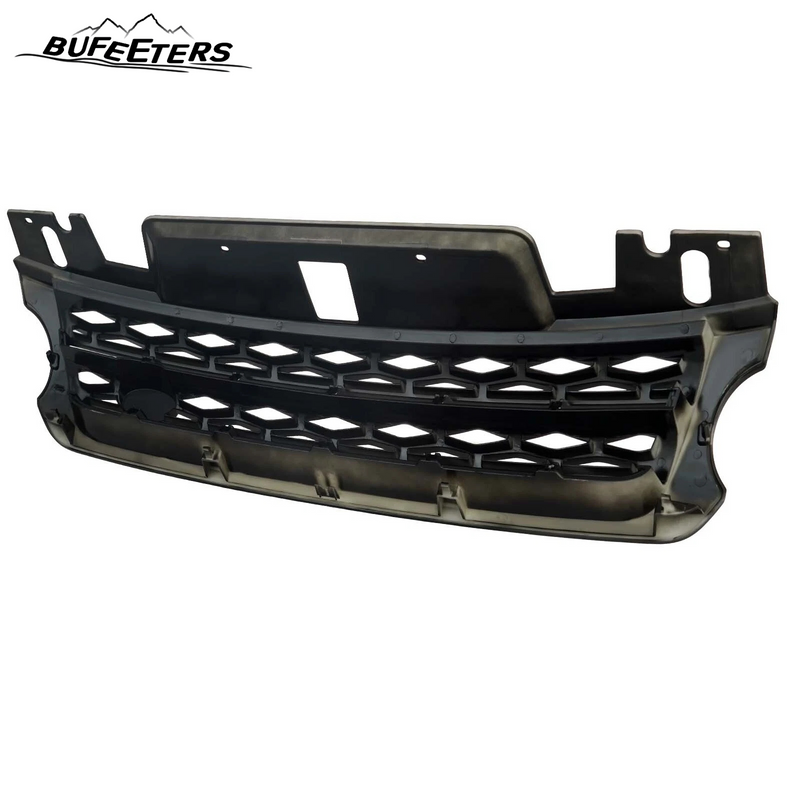 BUFEETERS  Front Grille Air Side Vent Set Fit For 2014 2015 2016 2017 Range Rover Sport,Mesh Style,Gloss Black