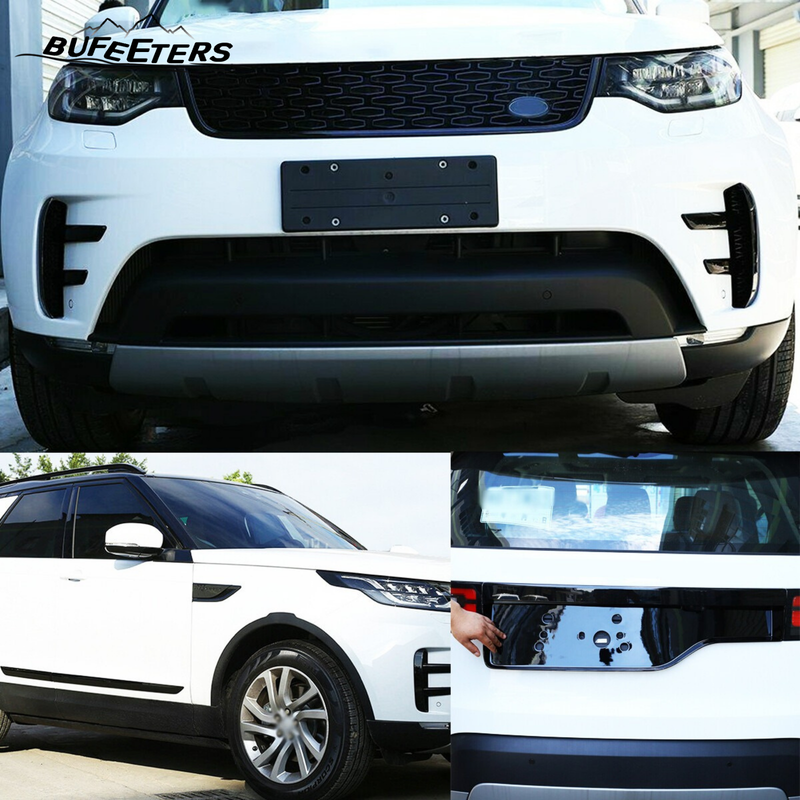 BUfeeters 10Pcs Front Grille Side Fender Kit Fit For 2017 2018 2019 2020 2021 2022 2023 Land Rover Discovery 5 L462,Dynamic Style,Gloss Black