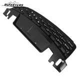 BUFEETERS Front Bumper Upper Grille Fit For 2018 2019 Range Rover Sport L494,Mesh Style,Full Gloss Black