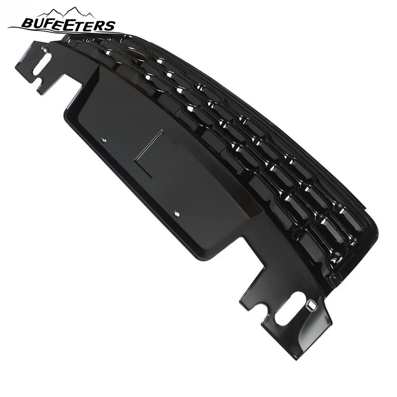 BUFEETERS Front Bumper Upper Grille Fit For 2018 2019 Range Rover Sport L494,Mesh Style,Full Gloss Black