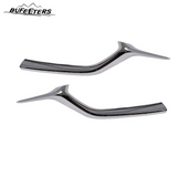 BUFEETERS 2Pcs Left & Right Front Bumper Grille Molding Trim Fit For 2017 2018 2019 2020 2021 Mazda CX-5,Factory Style,Chrome&Silver