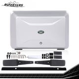 BUFEETERS Side Mounted Gear Storage Box Carrier Fit For 2020 2021 2022 2023 2024 Land Rover Defender 90 110 130,Black Mixed Silver