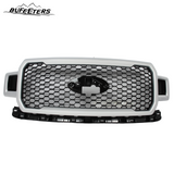 BUFEETERS  Front Radiator Grille Assembly Fit For 2018 2019 2020 Ford F-150,Honeycomb Style,Ingot Silver&Black
