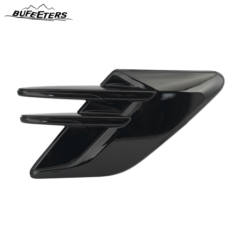 BUFEETERS Pair Fender Air Side Vent Grille Trim Fit For 2018 2019 2020 2021 2022 Land Rover Range Rover Sport,Factory Style,Gloss Black