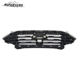 BUFEETERS  Front Bumper Upper Grille Cover W/o Camero Hole Fit For 2019 2020 2021 2022  Ford Edge SE SEL,Mesh Style,Gloss Black