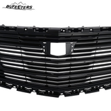 BUFEETERS   Front Bumper Upper Grille Fit For 2016 2017 2018 2019 2020 Cadillac XT5,Horizontal Billet Style,Gloss Black