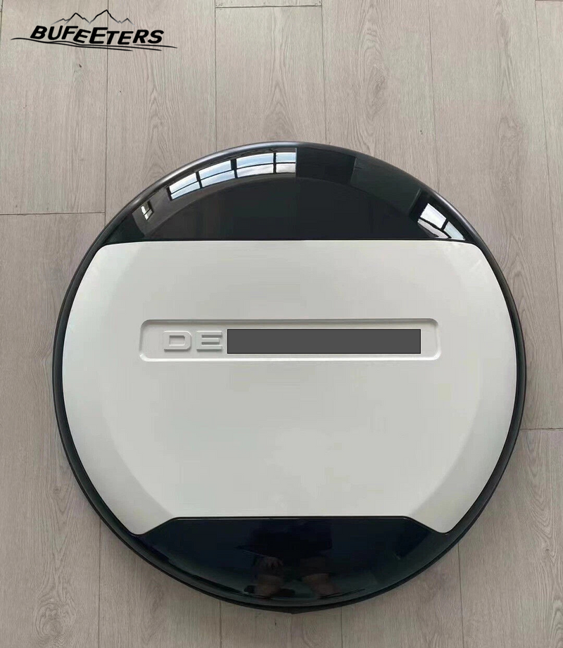 BUFEETERS Rear Spare Tire Cover Fit For 2020-2025 Land Rover Defender 90/110/130 L663 L851 Wheel Cover,Fuji White&Gloss Black&White Letters