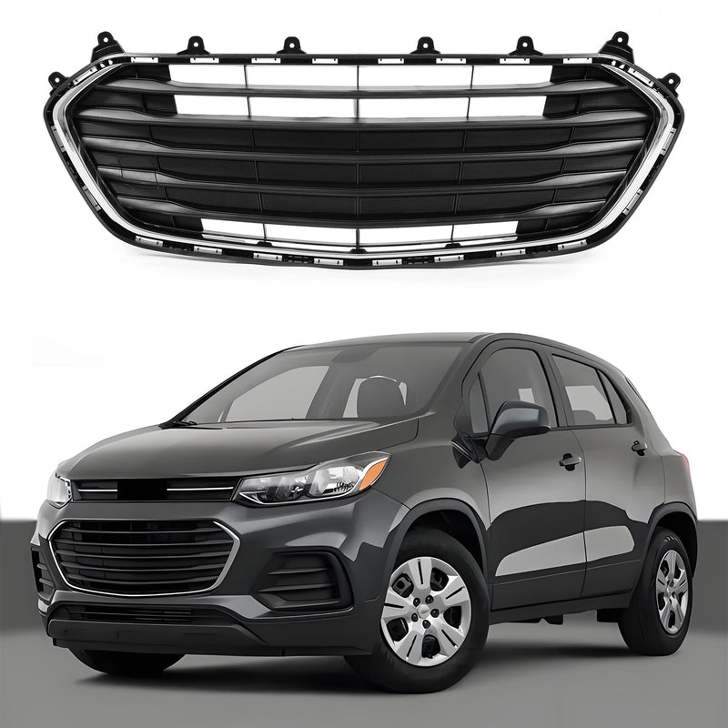 Front Bumper Lower Grille  Chevrolet Trax 2017 2018 2019 2020 2021 2022 Heat Resistant Corrosion Resistant Impact Resistant Chrome＆Black
