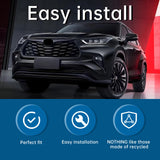 Front Upper Grille Grill NO Holes For 2020-22 Toyota Highlander Full Gloss Black