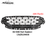 BUFEETERS  Front Bumper Upper Grille W/Chrome Trim Fit For 2020 2021 2022 Ford Escape,Honeycomb Style,Chrome&Black