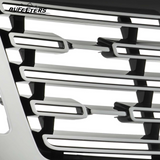 BUFEETERS Front Bumper Upper Grille Fit For 2023 2024 Land Rover Range Rover Vogue L405,Mesh Style,Chrome&Black