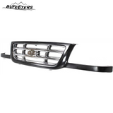 Front Bumper Upper Grille Fit For 2001 2002 2003 Ford Ranger,Mesh Style,Chrome&Black