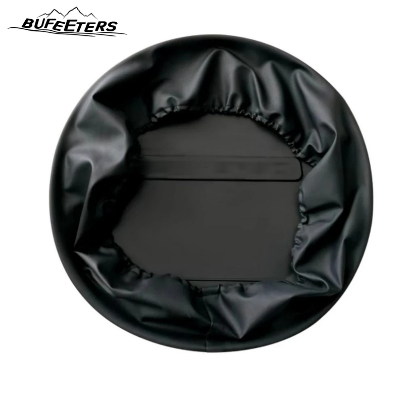 BUFEETERS Rear Spare Tire Cover Fit For 2020 2021 2022 2023 2024 2025 Land Rover Defender 90/110/130 L663 L851 Wheel Cover,Santorini Black&Matt Black