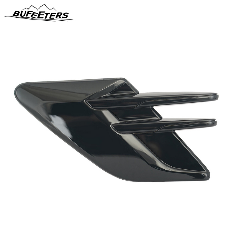 BUFEETERS Pair Fender Air Side Vent Grille Trim Fit For 2018 2019 2020 2021 2022 Land Rover Range Rover Sport,Factory Style,Gloss Black