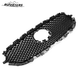 BUFEETERS Front Bumper Mesh Radiator Grille Fit For 2017 2018 2019 2020 2021 Mazda CX-5,Mesh Style,Black