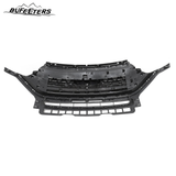 BUFEETERS  Front Bumper Upper Grille Assembly Fit For 2020 2021 2022 2023 Ford Explorer XLT,Honeycomb Style,Chrome&Gloss Black