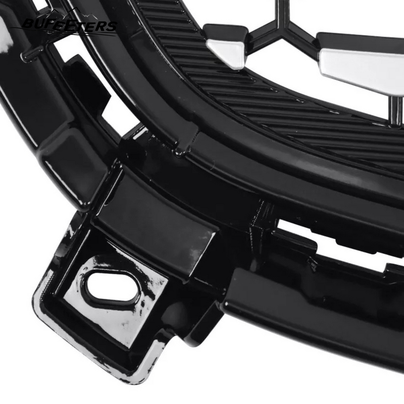 BUFEETERS   Front Bumper Upper Grille Fit For 2016 2017 2018 2019 2020 2021 2022 Cadillac XT5,Diamond Style,Black