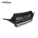 BUFEETERS Front Bumper Upper Grille Grill Fit For Ford Explorer ST 2020 2021 2022,Honeycomb/ST Style,Gloss Black