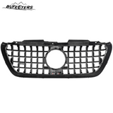 BUFEETERS  Front Bumper Upper Grille Fit For 2018 2019 2020 2021 2022 2023 2024 Mercedes Benz Sprinter 1500 2500 3500 W907 W910,GT Style,Chrome&Black