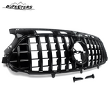 BUFEETERS Front Bumper Upper Grille Fit For 2020 2021 2022 2023 Benz H247 GLA35 GLA45 AMG Deluxe,GTR Style,Gloss Black