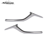 BUFEETERS 2Pcs Left & Right Front Bumper Grille Molding Trim Fit For 2017 2018 2019 2020 2021 Mazda CX-5,Factory Style,Chrome&Silver