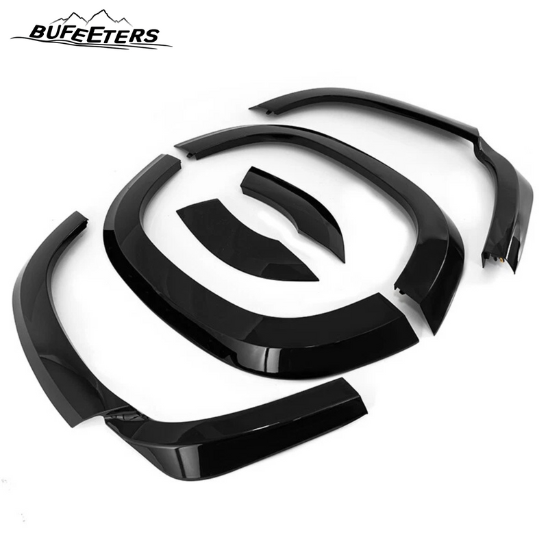 BUFEETERS Set Fender Flare Wheel Eyebrow Arch Trim Fit For 2020 2021 2022 2023 2024 2025 Land Rover Defender 110,Gloss Black