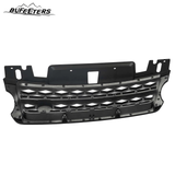 BUFEETERS Front Bumper Upper Grille Fit For 2014 2015 2016 2017 Range Rover Sport,Honeycomb Style,Black&Silver