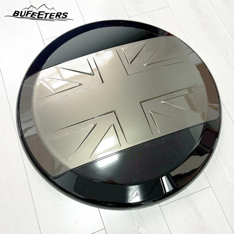 BUFEETERS Rear Spare Tire Cover Fit For 2020 2021 2022 2023 2024 2025 Land Rover Defender 90/110/130 Wheel Cover,Gondwana Stone&Gloss Black