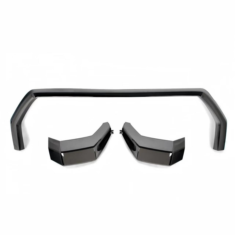 BUFEETERS Front Bumper Grille Trim Molding Fit For Toyota Tundra 2022-2024,Gloss Black
