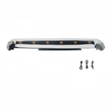 BUFEETERS  Front Upper Grille Hood Scoop Chrome w/ led Lights Lamp Fit For Toyota Tundra 2014 2015 2016 2017 2018 2019 2020 2021,Silver