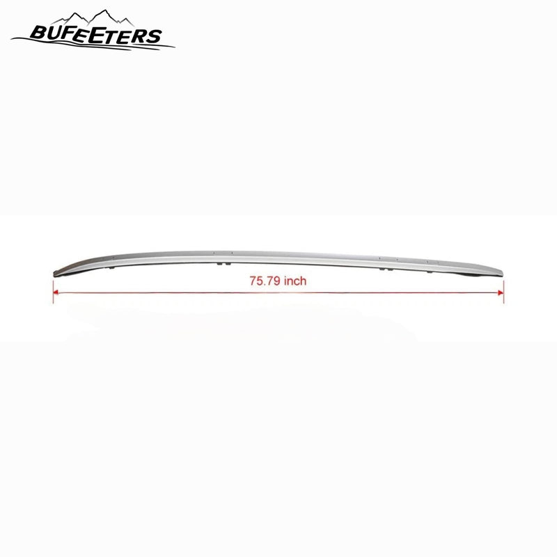 BUFEETERS   Roof Rack Side Rails Luggage Carrier Fit For 2017 2018 2019 2020 2021 2022 Honda CRV CR-V,OE Style,Silver
