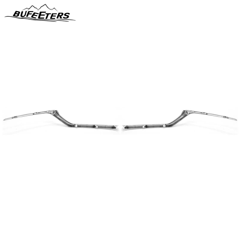 BUFEETERS Front Trim Grille Headlight Molding Fit For 2017 2018 2019 Honda CRV CR-V,Factory Style,Chrome