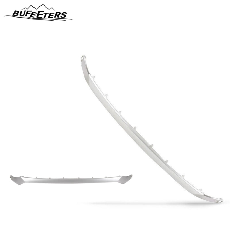BUFEETERS    Front Bumper Grille Molding Hood Trim Fit For 2019 2020 Hyundai Santa Fe,Silver