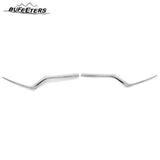 BUFEETERS  Front Bumper Grille Headlight Trim Fog Light Set Fit For 2017 2018 2019 Honda CRV CR-V,Mesh Style,Chrome&Black&Silver