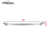 BUFEETERS    Front Bumper Grille Molding Hood Trim Fit For 2019 2020 Hyundai Santa Fe,Silver