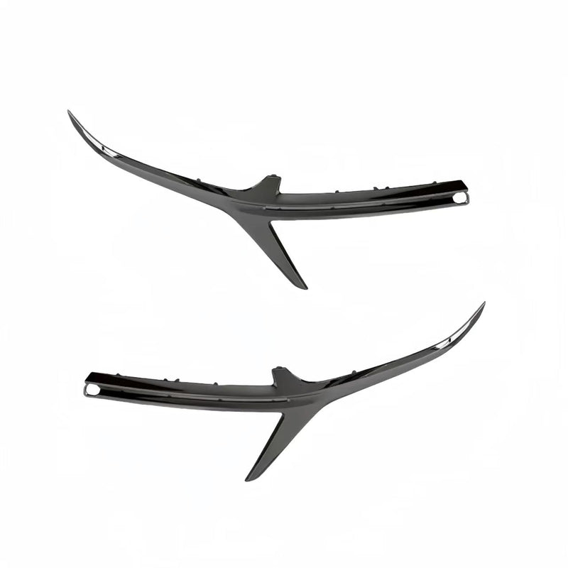 BUFEETERS   Front Bumper Upper Grille W/Trim Fit For 2022 2023 Chevy Equinox,RS Style,Gloss Black