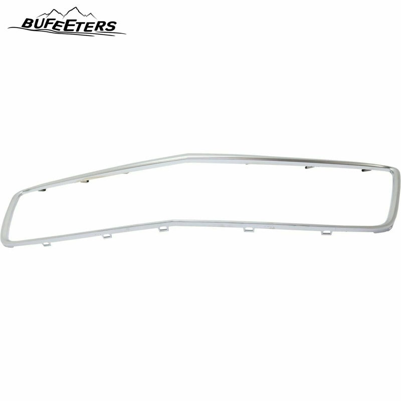 BUFEETERS  Front Bumper Upper Grille Frame Fit For 2015 2016 2017 2018 2019 Cadillac CTS Sedan,Factory Style,Satin Silver