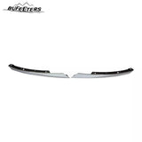BUFEETERS  6PCS Front Bumper Upper Lower Grille w/ Fog Light Covers Fit For 2016 2017 2018 Honda Civic Sedan,Factory Style,Chrome&Black