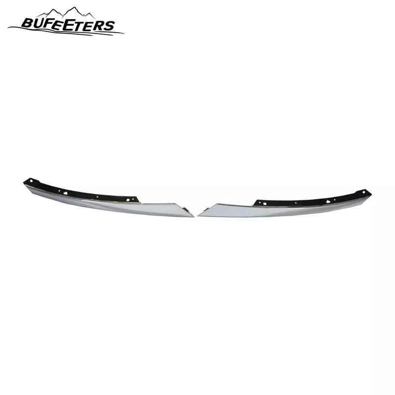 BUFEETERS  6PCS Front Bumper Upper Lower Grille w/ Fog Light Covers Fit For 2016 2017 2018 Honda Civic Sedan,Factory Style,Chrome&Black
