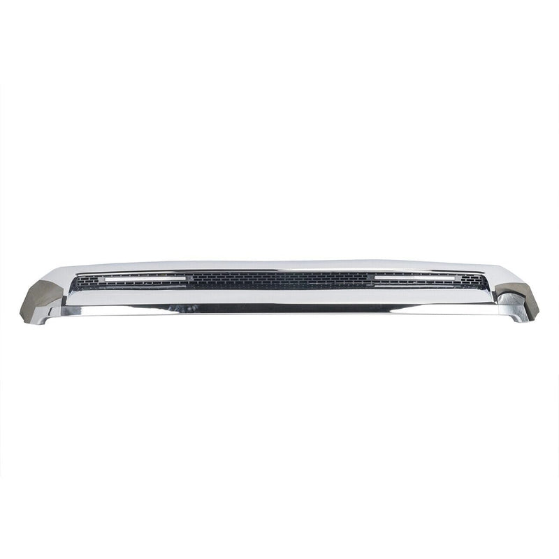 BUFEETERS  Front Hood Bulge Molding With Light  Fit For 2014 2015 2016 2017 2018 2019 2020 2021 Toyota Tundra,White+Chrome