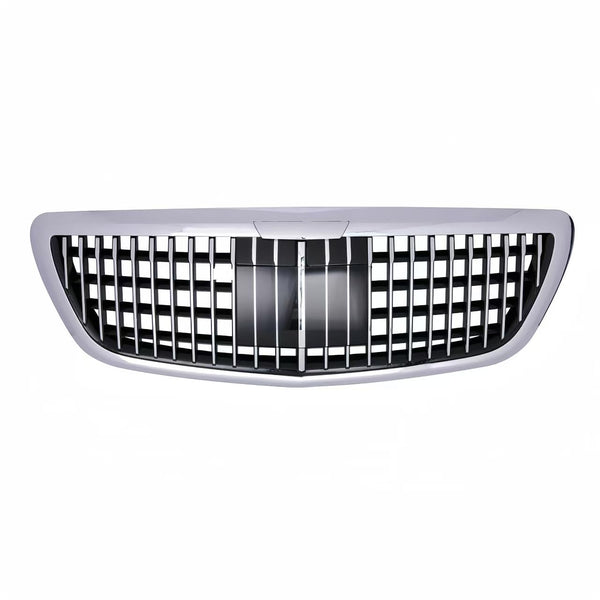 BUFEETERS Chrome Front Bumper Upper Grille Fit For 2013 2014 2015 2016 2017 2018 2019 2020 Mercedes S class W222 S400 S550,Maybach Style,Chrome&Black