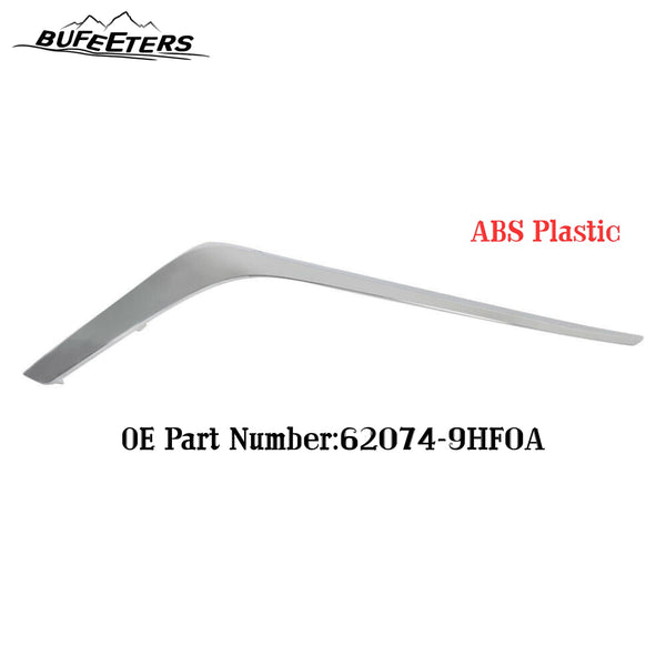 BUFEETERS  Front Bumper Grille Molding Left Side Plated Grill Fit For 2023 2024 Nissan Altima,Factory Style,Chrome